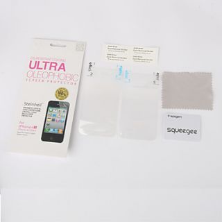 Oil Resistant Screen Protector for iPhone 4/4S (2 pcs)