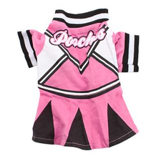 Poochs Style Cotton Dress for Dogs (Pink, Multiple Sizes Available)