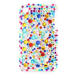Protective Back Case with Crystals for iPhone 3G (Colorful)