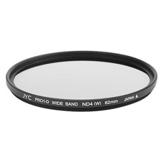 Genuine JYC Super Slim High Performance Wide Band ND4 Filter 62mm