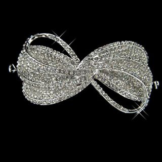 Alloy With Rhinestone And Pearl Artistic Bow Bridal Tiara