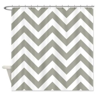  zigzag pattern in gray Shower Curtain  Use code FREECART at Checkout