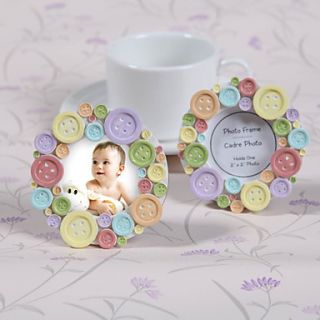 Colorful Button Place Card/Photo Frames
