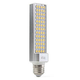 E27 10W 60x5050 SMD 520 600LM 2500 3500K Warm White Light LED Corn Bulb (110 240V)