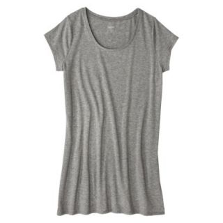 Mossimo Supply Co. Juniors Plus Size Short Sleeve Tee Shirt Dress   Gray X