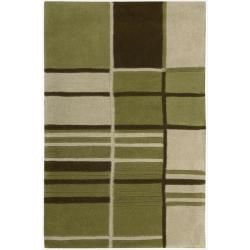 Nourison Hand tufted Dimensions Green Rug (8 X 11)