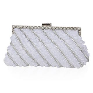 Silk With Rhinestone Clutch/Evening Bag (More Colors)