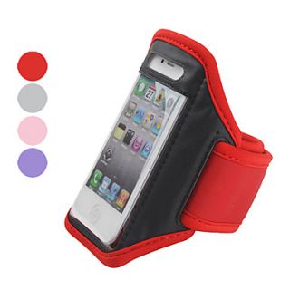 Protective Case with Arm Strap for iPhone 4 and 4S (Assorted Colors)