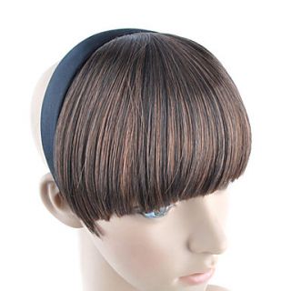 Headband Style Synthetic Hair Bang   4 Colors Available
