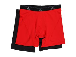 adidas Sport Performance ClimaLite 2 Pack Boxer Brief Mens Underwear (Red)
