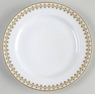 Haviland Schleiger 570 Luncheon Plate, Fine China Dinnerware   H&Co,Green Scroll