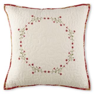 Home Expressions Claudia 18 Square Decorative Pillow, White