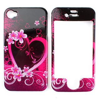 Heart Shape Pattern Style Protective Case for iPhone 4 and 4S (Multi Color)