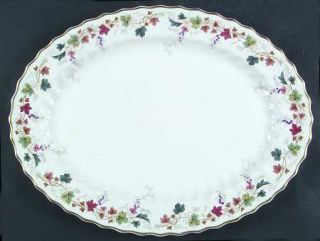 Royal Doulton Canterbury 16 Oval Serving Platter, Fine China Dinnerware   Leave