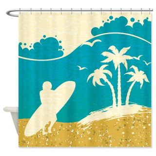  Surfer at the Beach Shower Curtain  Use code FREECART at Checkout