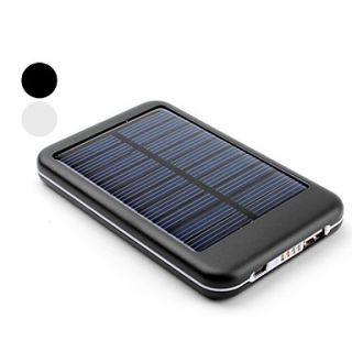5000mAh Portable USB Solar Charger External Battery for iPhone, iPad, Cellphones (Assorted Colors)