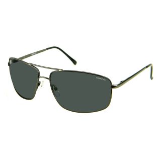 CLAIBORNE Aviator Style Sunglasses, Gunmetal, Mens