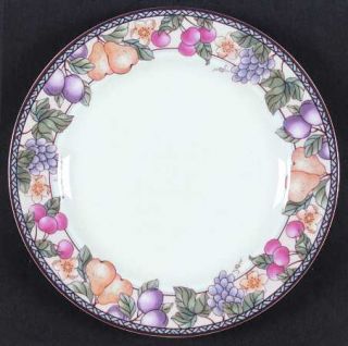 American Atelier Fruit N Flowers Dinner Plate, Fine China Dinnerware   Multicol