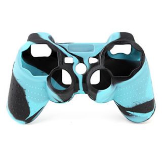 Protective Dual Color Style Silicone Case for PS3 Controller (Blue and Black)