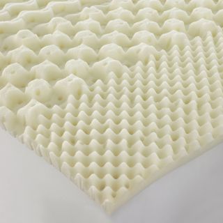 ISOTONIC Seven Zone Memory Foam Mattress Topper, Natural