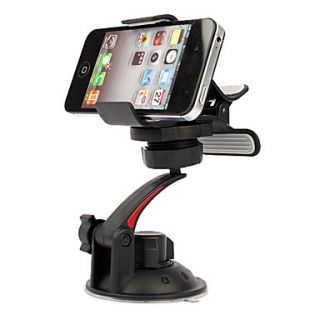 Universal Rotatable In Car Holder for iPhone 4, 4S and Samsung i9220, i9250 and GPS (Black)