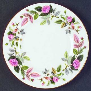Wedgwood Hathaway Rose Bread & Butter Plate, Fine China Dinnerware   Pink Roses,