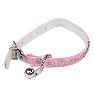 Adjustable Jewelry Decorated Collar with Little Bell for Cats, Dogs (Random Color,30cm/11.8inch)