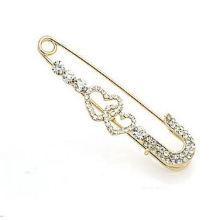 Gorgeous Alloy With Rhinestones Brooch / Pin