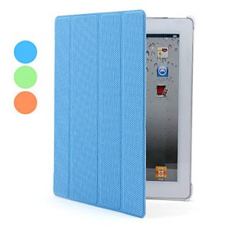 Auto Sleep PU Leather Case with Stand for iPad 2/3/4 (Assorted Colors)
