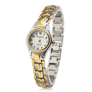 Womens Fashionable Style Alloy Analog Quartz Bracelet Watch (Multi Colored)