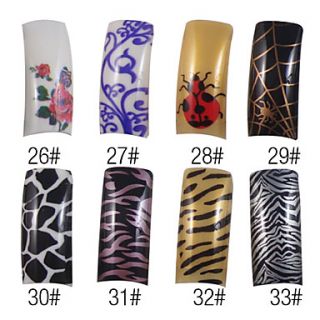 70 Pcs Full Cover Pretty French Acrylic Nails Tips 8 Colors Available