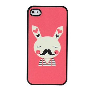 Rubbit Pattern Dull Polish Hard Case for iPhone 4 and 4S (Multi Color)