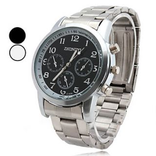 Mens Alloy Analog Quartz Business Watch (Assorted Colors)