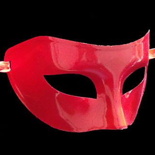 Coquettish Flattop Red PVC Party Half face Mask
