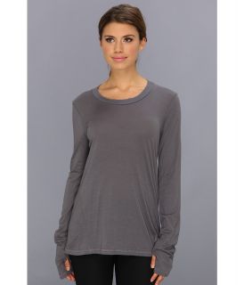 C&C California Shape Modal L/S Tee Womens Long Sleeve Pullover (Gray)