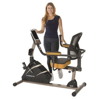 Exerpeutic 4000 Mobile App Tracking Magnetic Recumbent Bike With Programmable Computer, Air Soft Seat And Bluetooth Technology