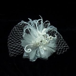 With Feather / Imitation Pearl Womens Fascinators