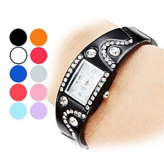 Womens Bracelet Style Alloy Analog Quartz Watch (Assorted Colors)