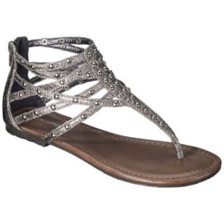 Womens Mossimo Supply Co. Stephanie Gladiator Sandal   Pewter 6.5