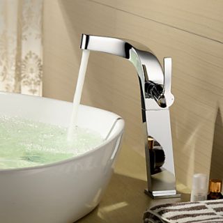 Sprinkle by Lightinthebox   Single Handle Solid Brass Chrome Finish Centerset Bathroom Sink Faucet(Tall)