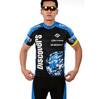 INBIKE Series 100%Ployester Material Short Sleeve Man Cycling Jersey Suit with Silicone Pad QC090