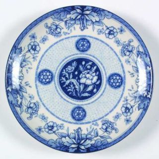 William Roberts Blue Reverie Salad Plate, Fine China Dinnerware   Blue Multidesi