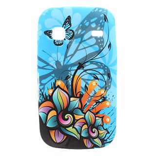 Flower and Butterfly Pattern Soft Case for Samsung Galaxy Gio S5660
