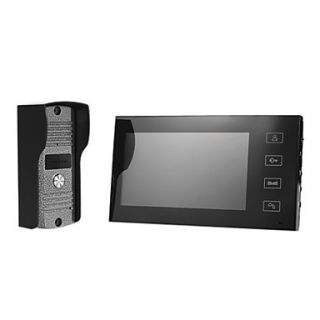 Ultra thin 7 inch TFT Color Video Doorphone Intercom System with Touch Key