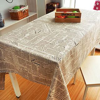 Newspaper Style Table Cloth