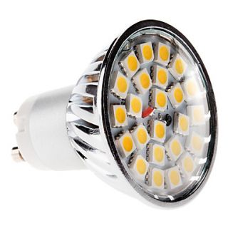 GU10 5W 24x5050 SMD 380 420LM 3000 3500K Warm White Light LED Spot Bulb (220 240V)