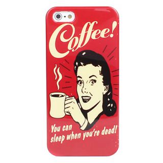 Woman and Coffee Hard Case for iPhone 5/5S
