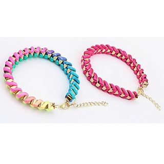 Womens Trendy Colorful Woven Bracelet