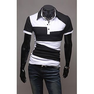 Mens Polo T Shirt with Color Block