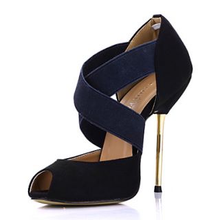 Stylish Suede Stiletto Heel Peep Toe Pumps Party / Evening Shoes